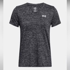 EUC Under Armour V-Neck Short Sleeve | Grey | Size M